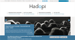 Desktop Screenshot of hadopi.fr