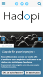 Mobile Screenshot of hadopi.fr