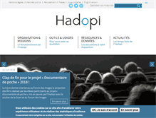 Tablet Screenshot of hadopi.fr